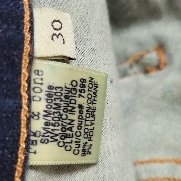 Rag & Bone dark wash denim legging. Size 30. - Picture 5 of 9